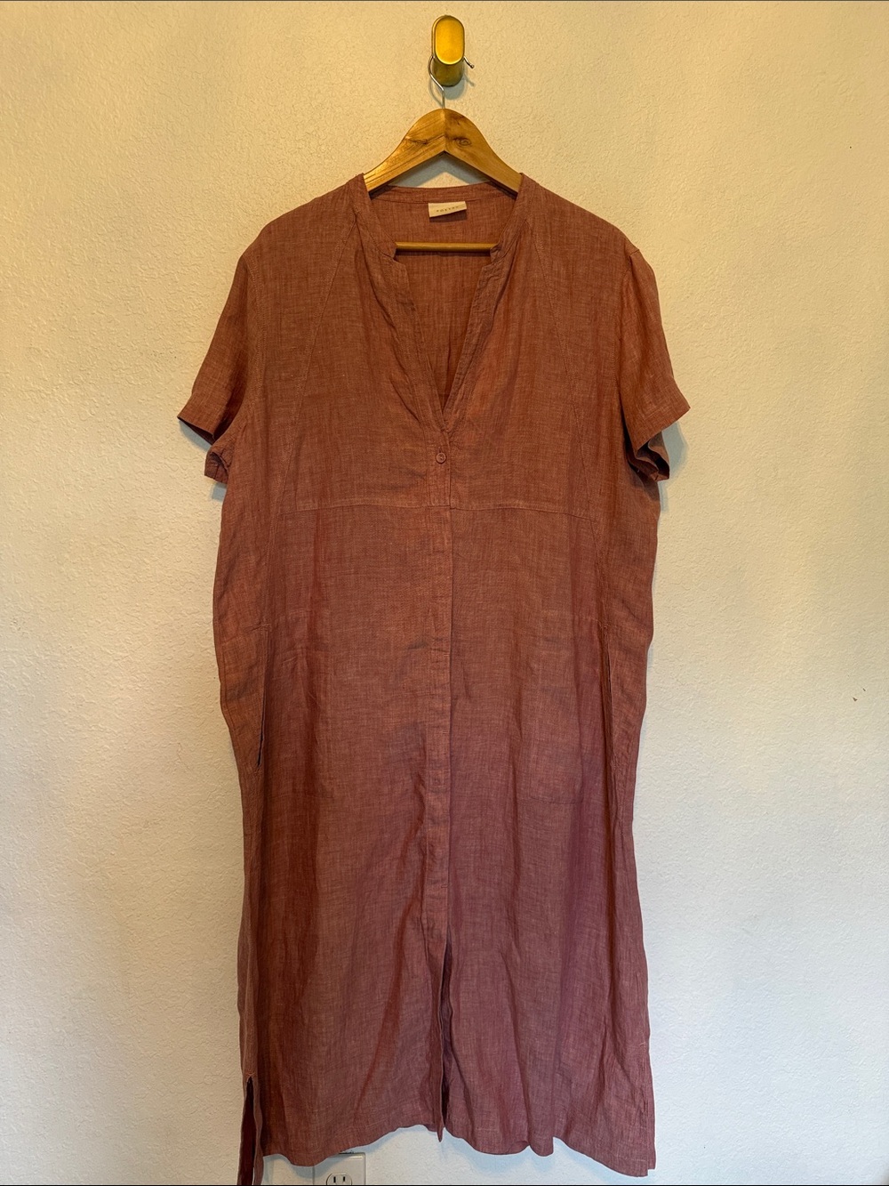 Perfect Poetry linen pink dress 14